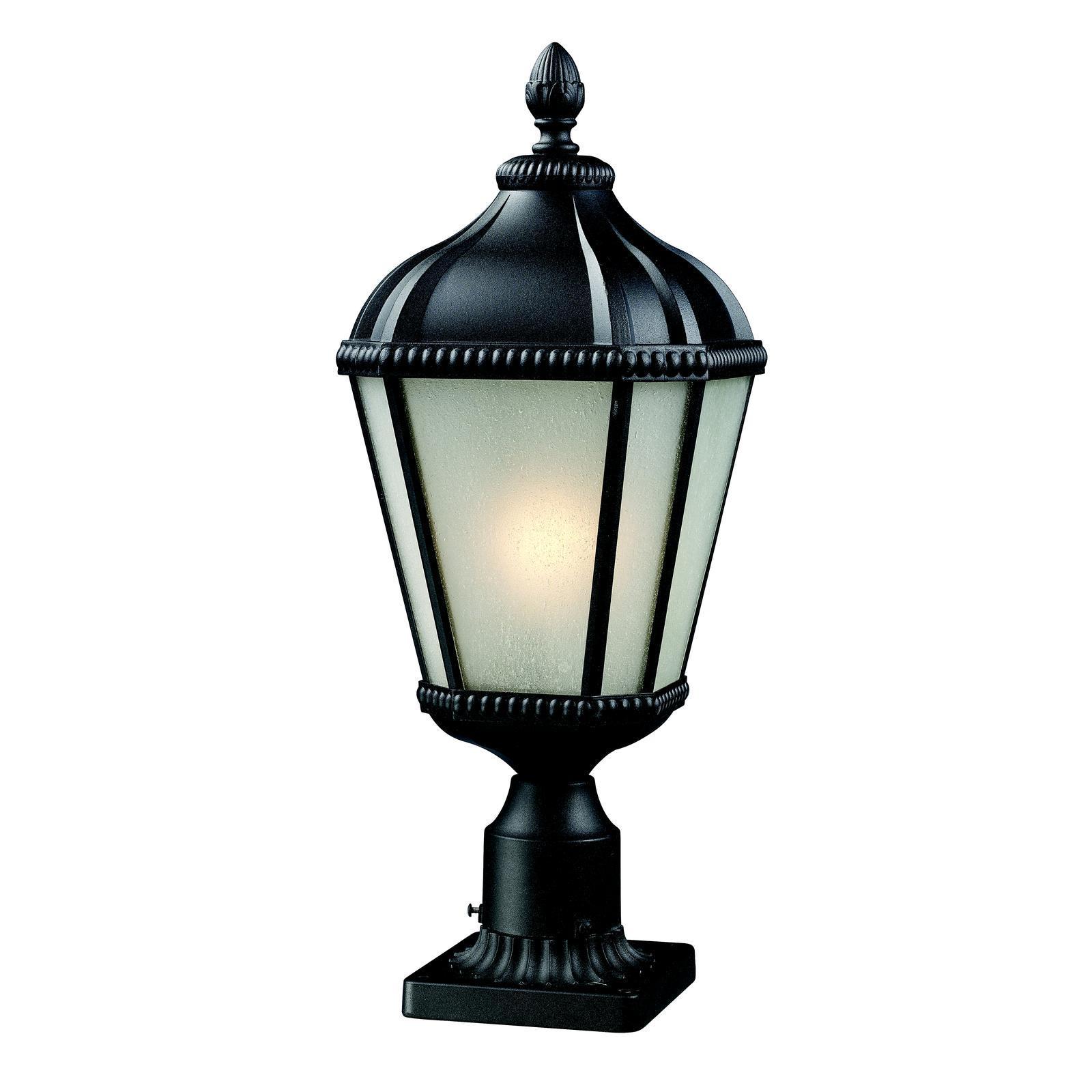 Sb Z lite Matte Glass Outdoor Post Light