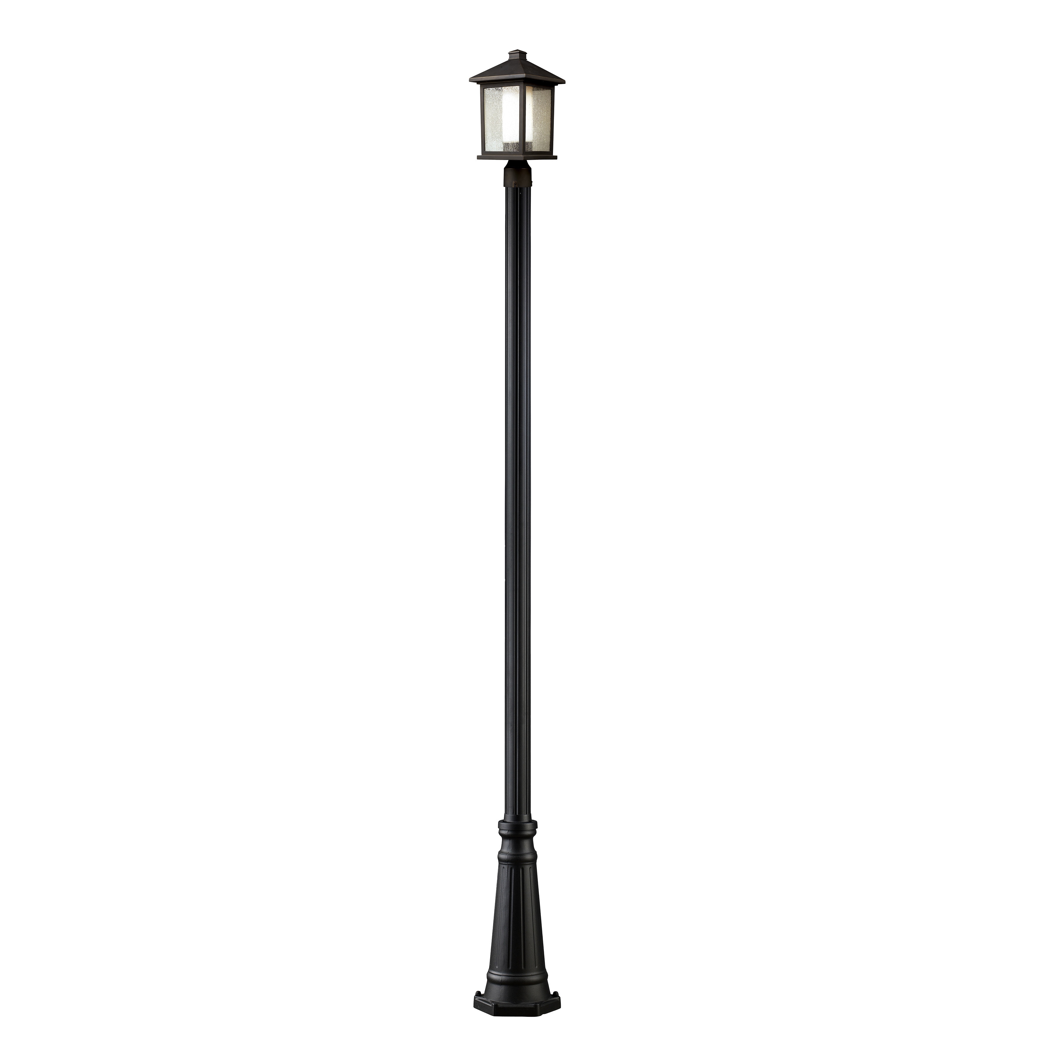 Z lite Double Glass Outdoor Post Light