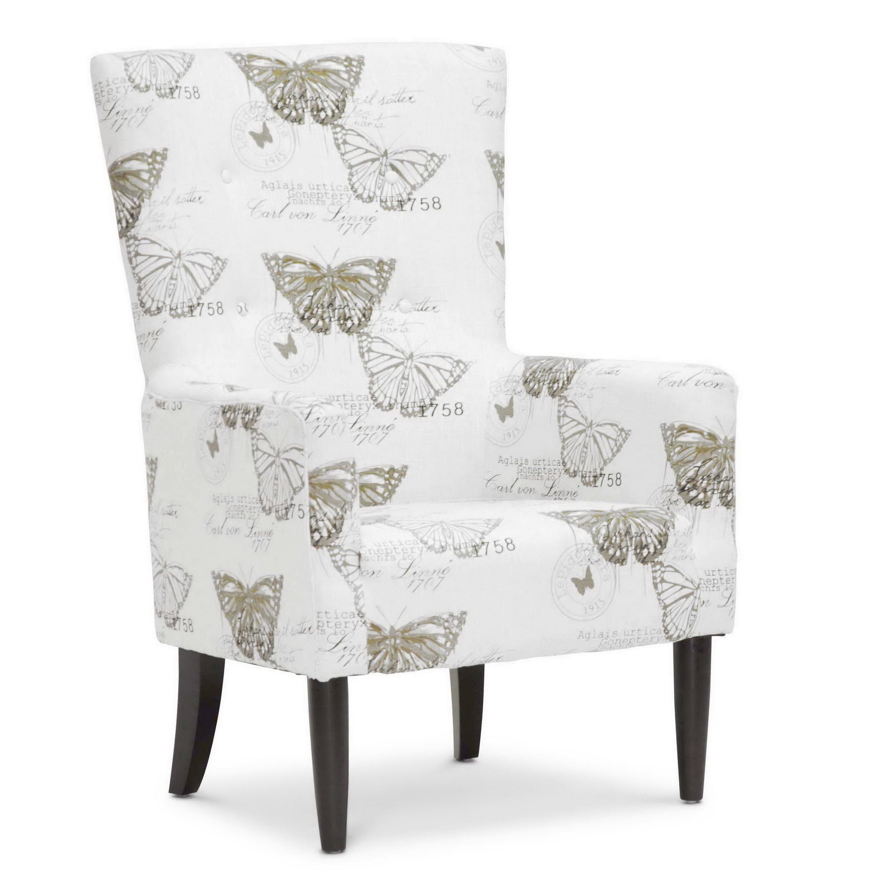 Baxton Studio Linneaus Beige Linen Accent Chairs (set Of 2)