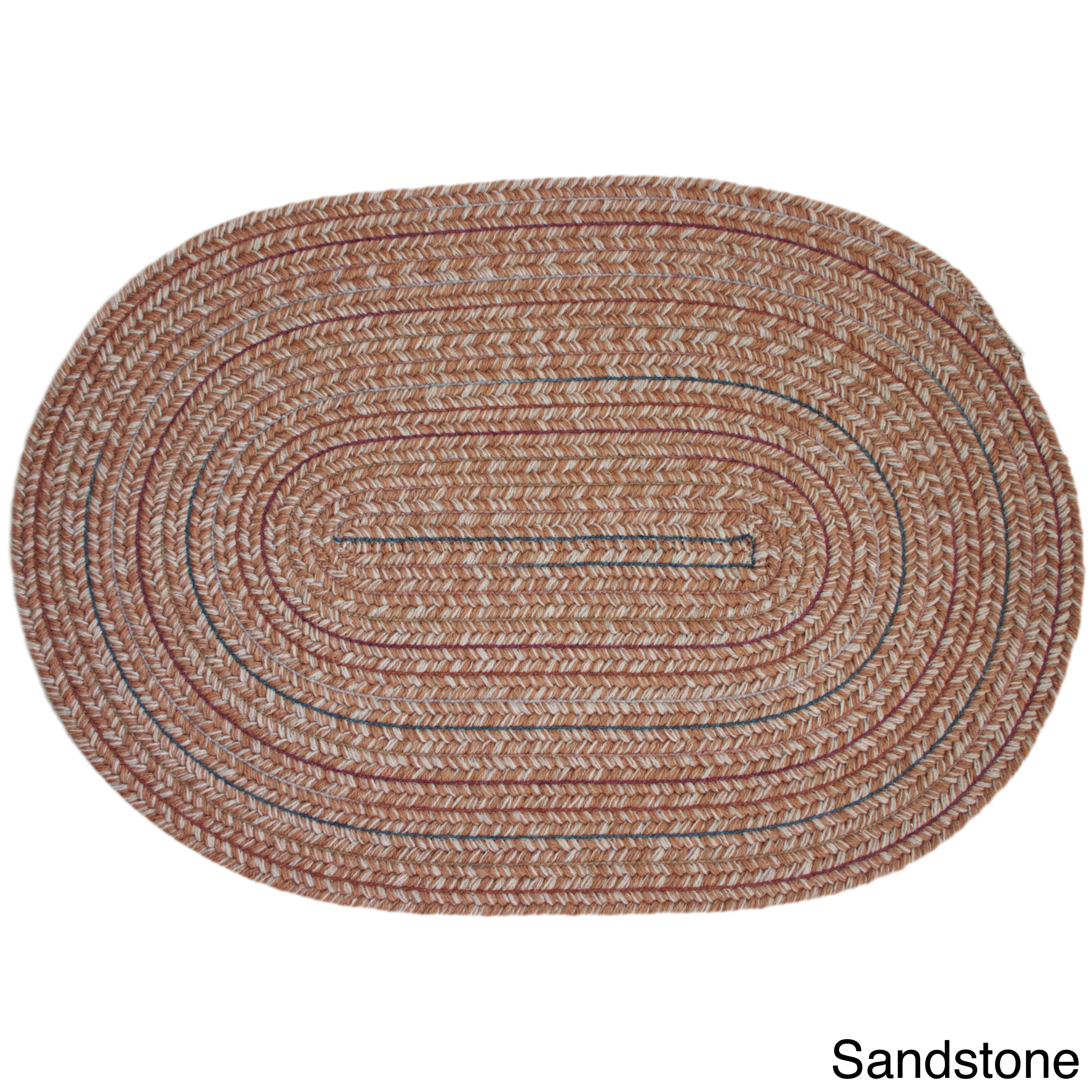 Duval Wool Blend Braided Area Rug (10 Round)