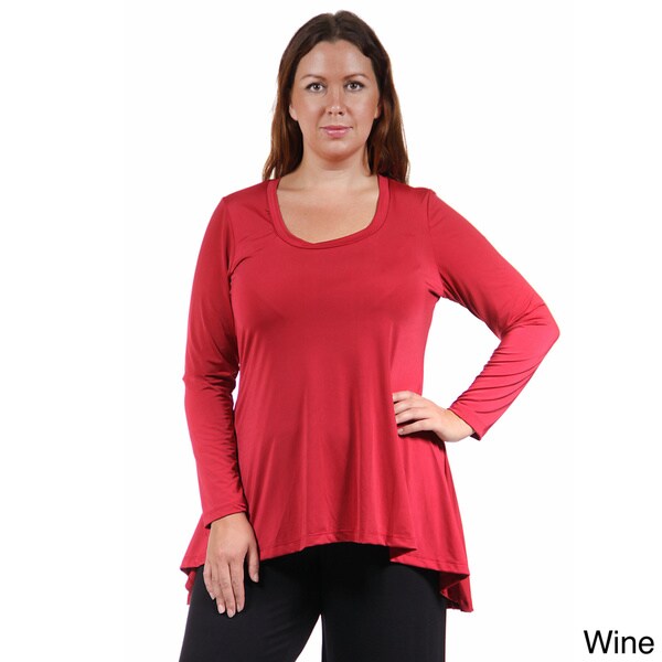 high low tunic tops plus size