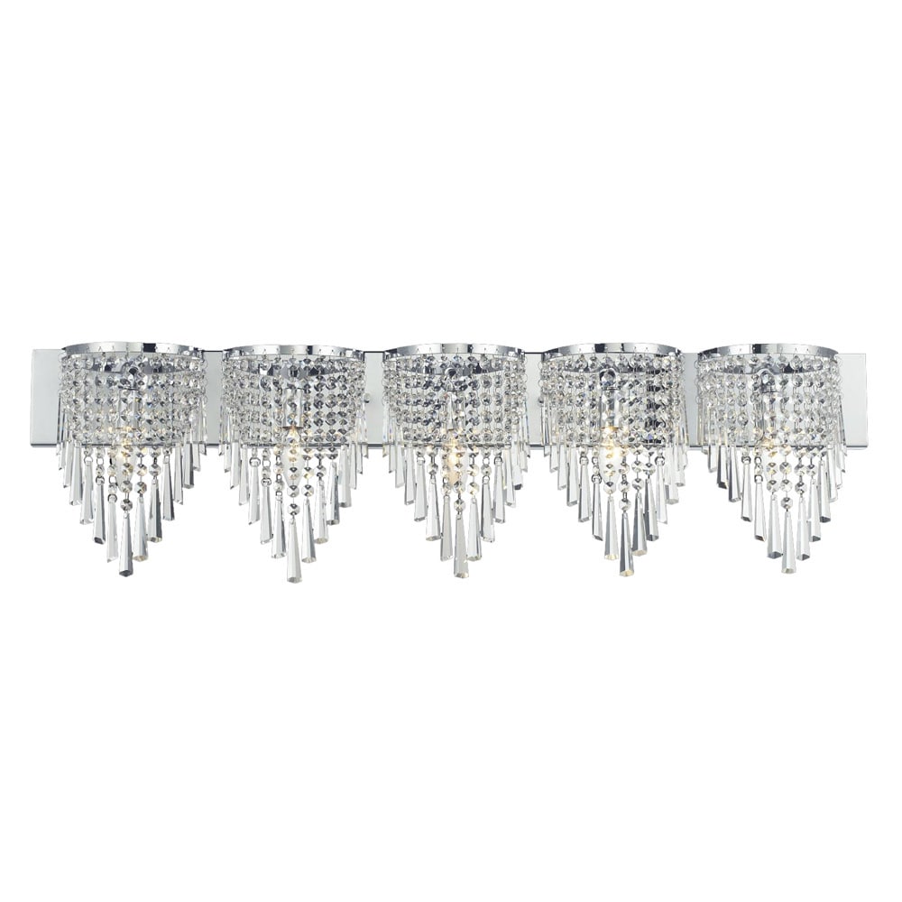 Z lite 5 light Crystal Vanity Light