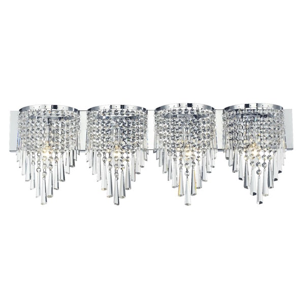 light Polished Chrome/ Crystal Vanity Fixture