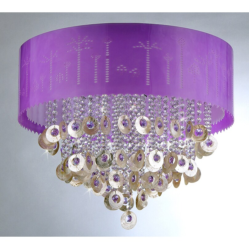 Violet Crystal Chandelier