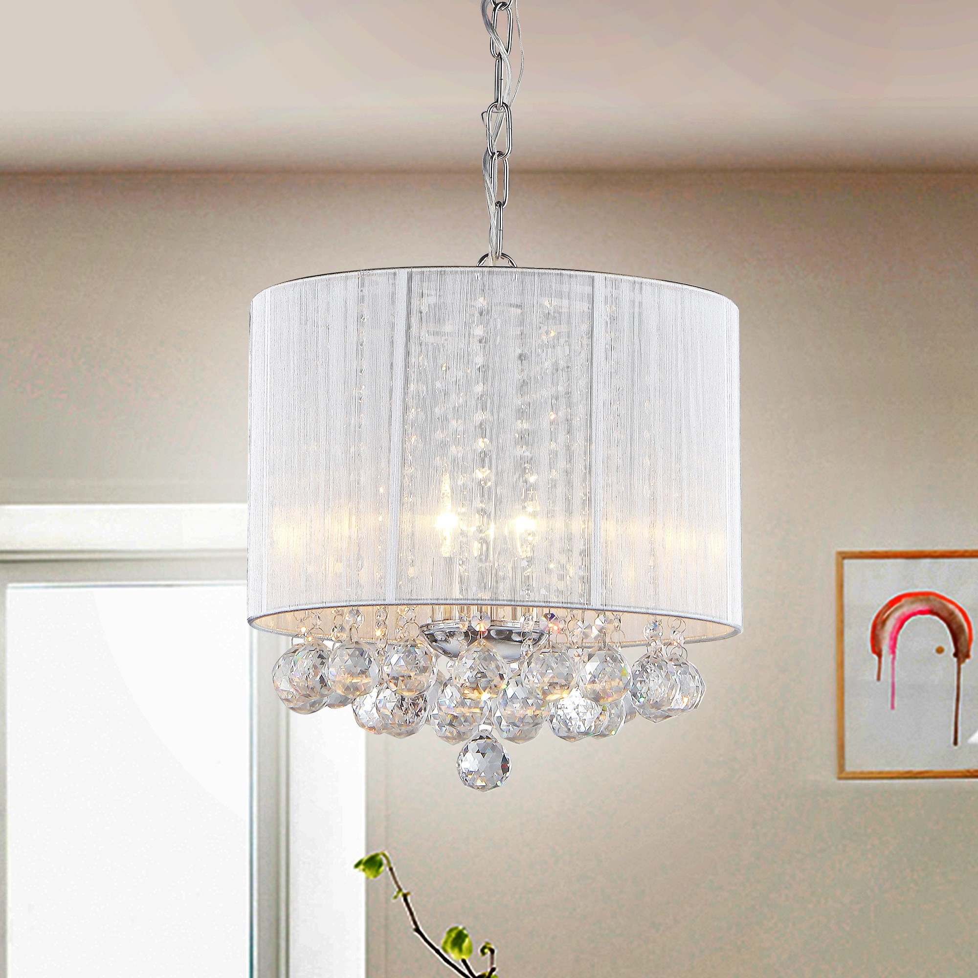 Platter Crystal Chandelier - Chandeliers For Bedrooms by Overstock.com