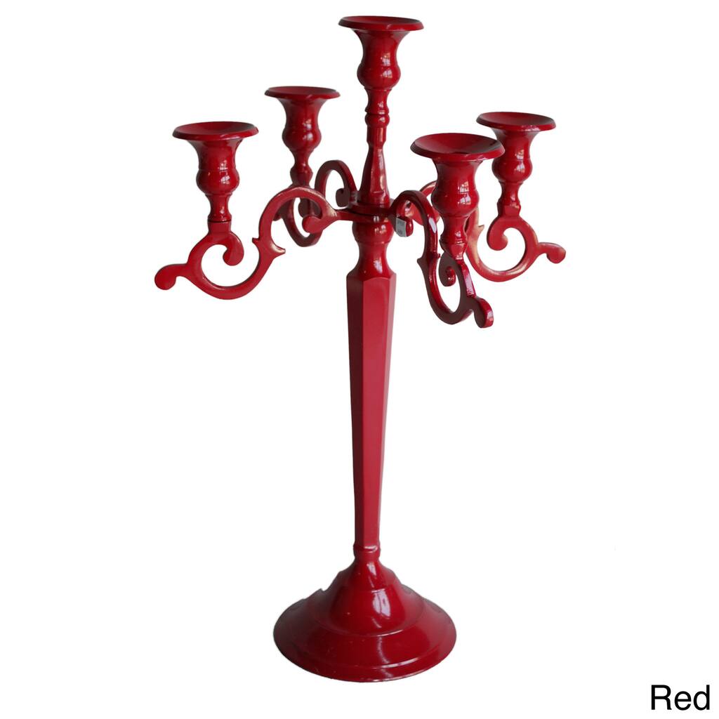 Handmade Aluminum 5-tiered Vintage Candelabra (India)