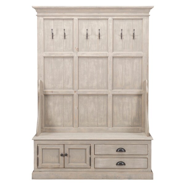 Shop Kosas Home Wilson Antique White Reclaimed Pine Entryway