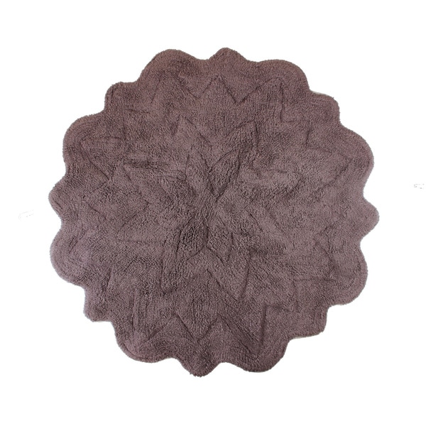 Shop Sherry Kline Tufted Petals Cotton Round Bath Rug Free Shipping