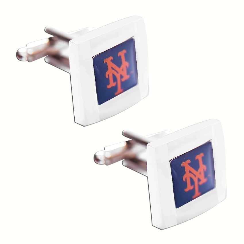 Mlb Logo Square Cufflinks Gift Box Set