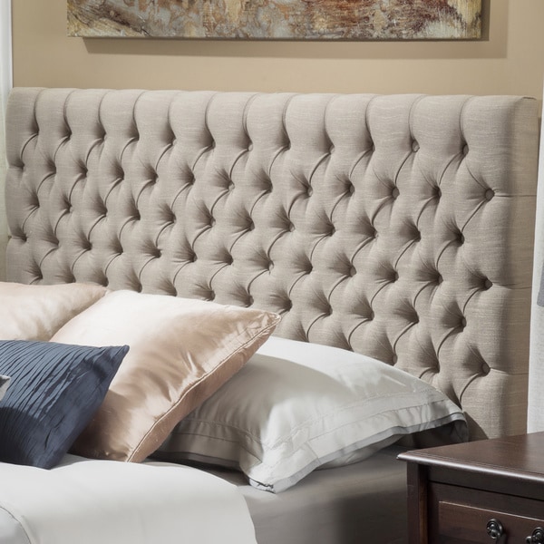 Jezebel Adjustable Full/ Queen Button Tufted Headboard by 