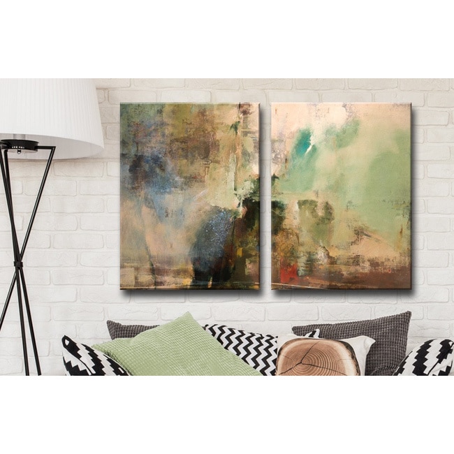 Alexis Bueno Smash Xviiii Oversized Canvas 2 piece Wall Art Set