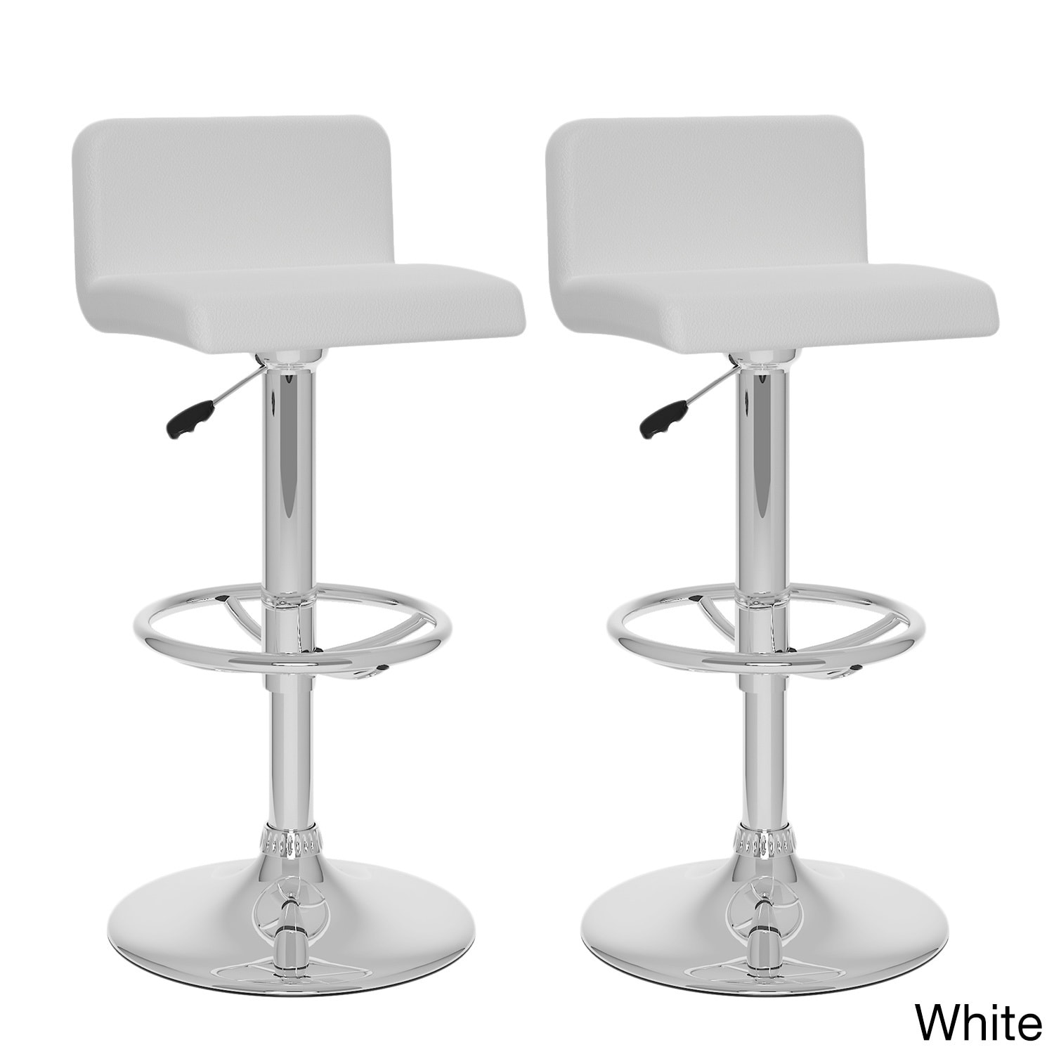 Corliving B 3x7 upd Low Back Adjustable Bar Stool (set Of 2)