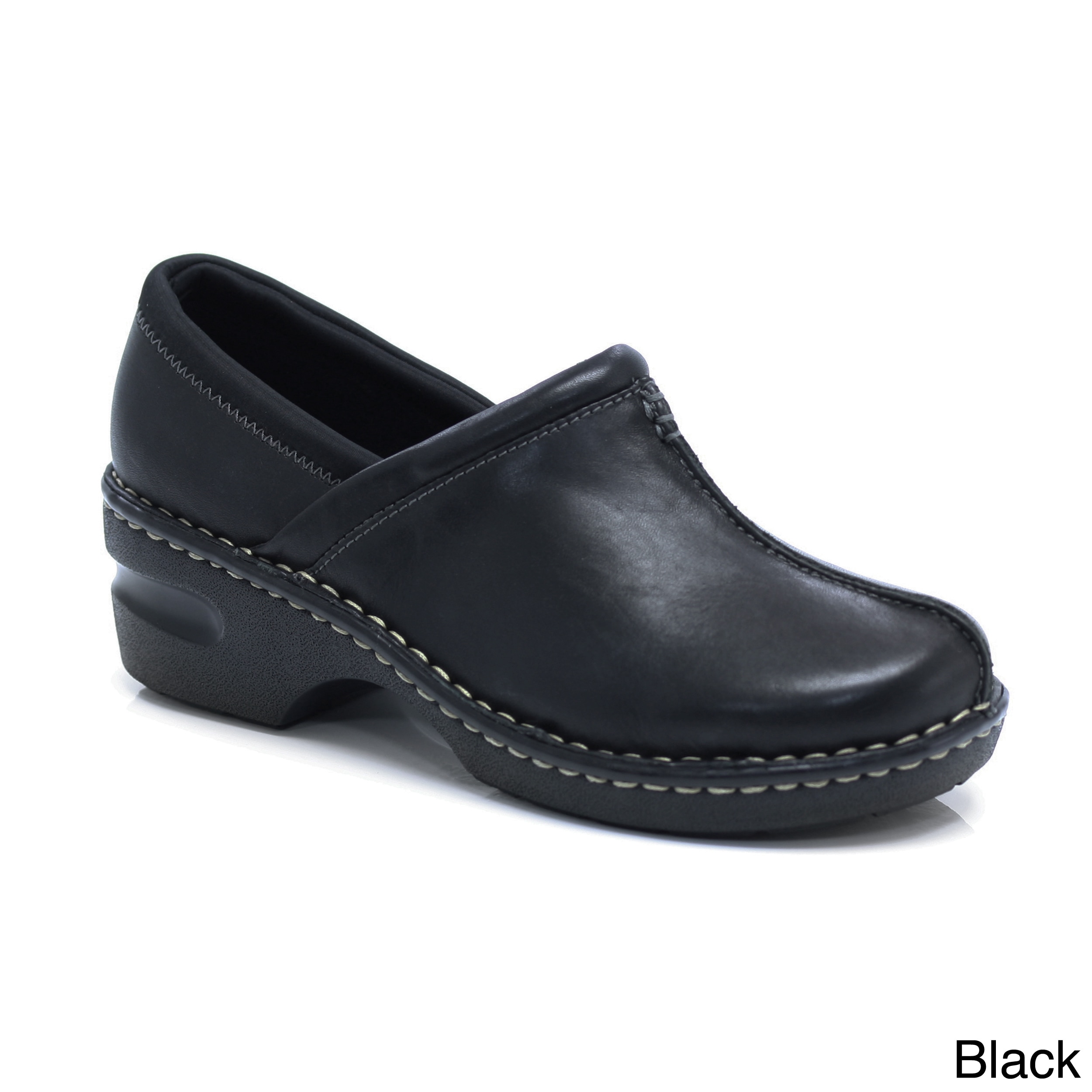 eastland leather clogs