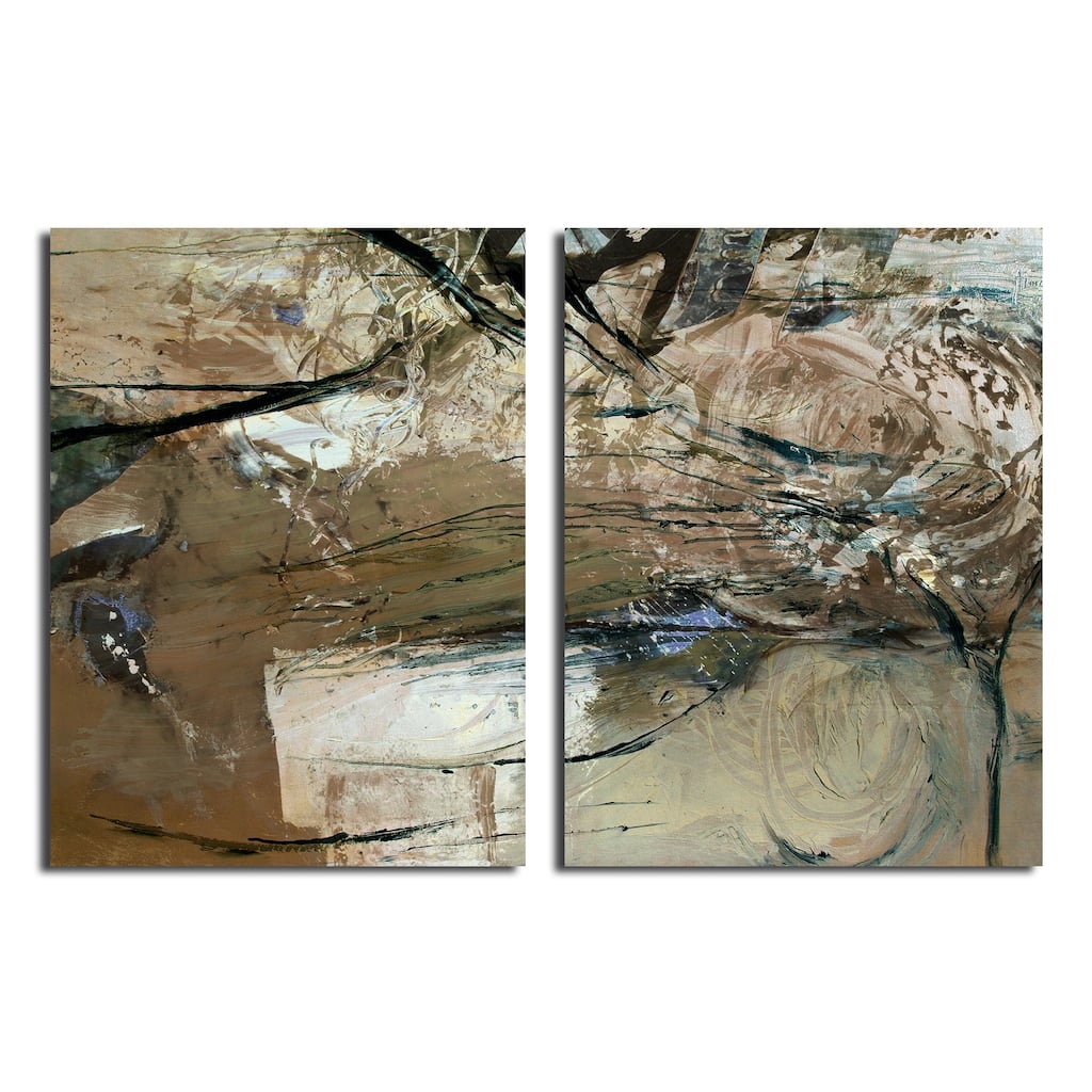 Ready2HangArt 'Smash XVIII' Oversized Canvas 2-piece Wall Art Set