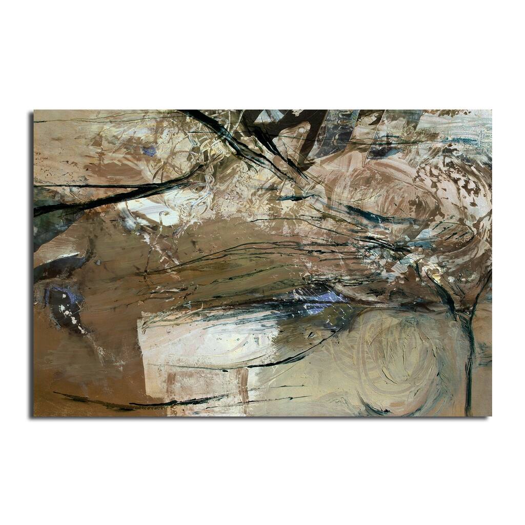 Ready2HangArt 'Smash XVIII' Oversized Canvas Wall Art - Brown
