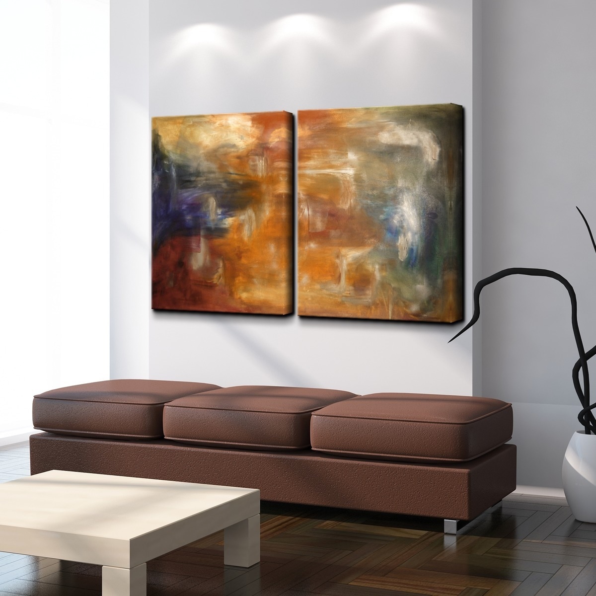 Ready2hangart Smash Xvii Oversized Canvas 2 Piece Wall Art Set Ready2hangart Smash Xvii Oversized Canvas 2 Piece Wall Art Set