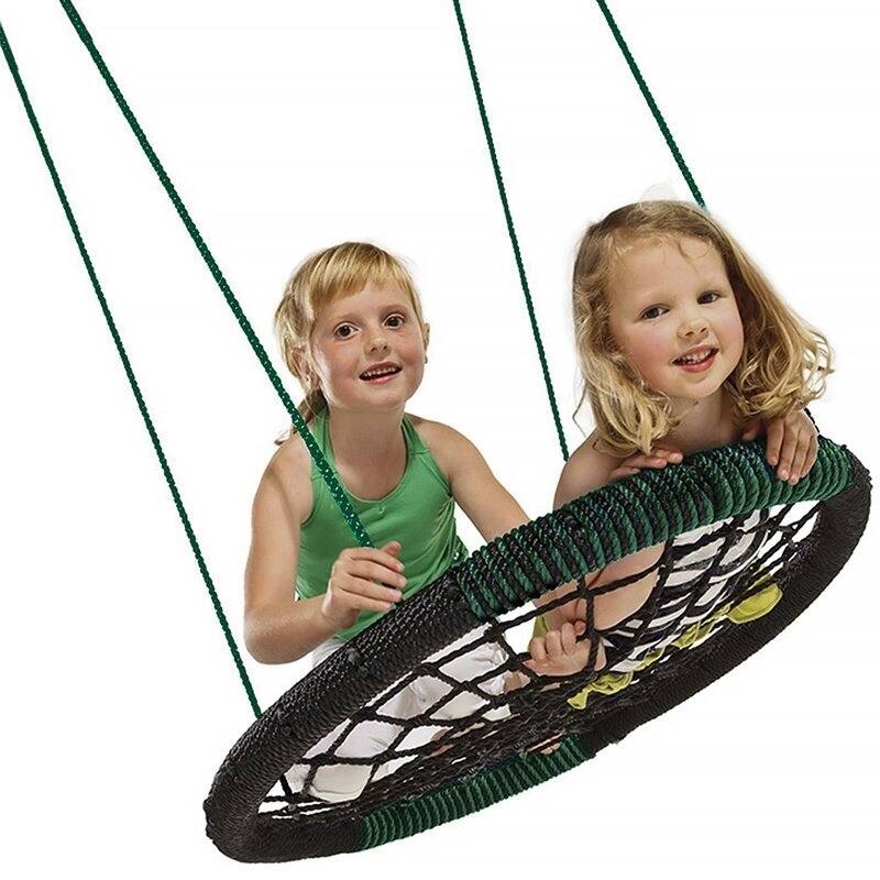 Swing-N-Slide Monster Web Swing, 34" long x 4.5" wide x 42" high, Black - 34" L x 4.5" W x 42" H