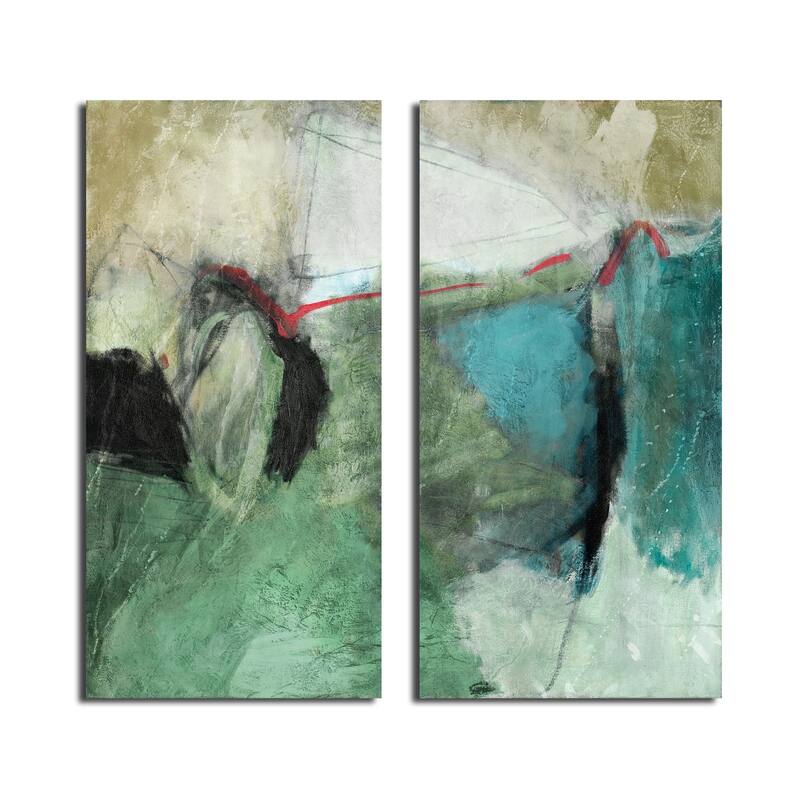 Ready2HangArt 'Smash V' 2-piece Oversized Canvas Wall Art