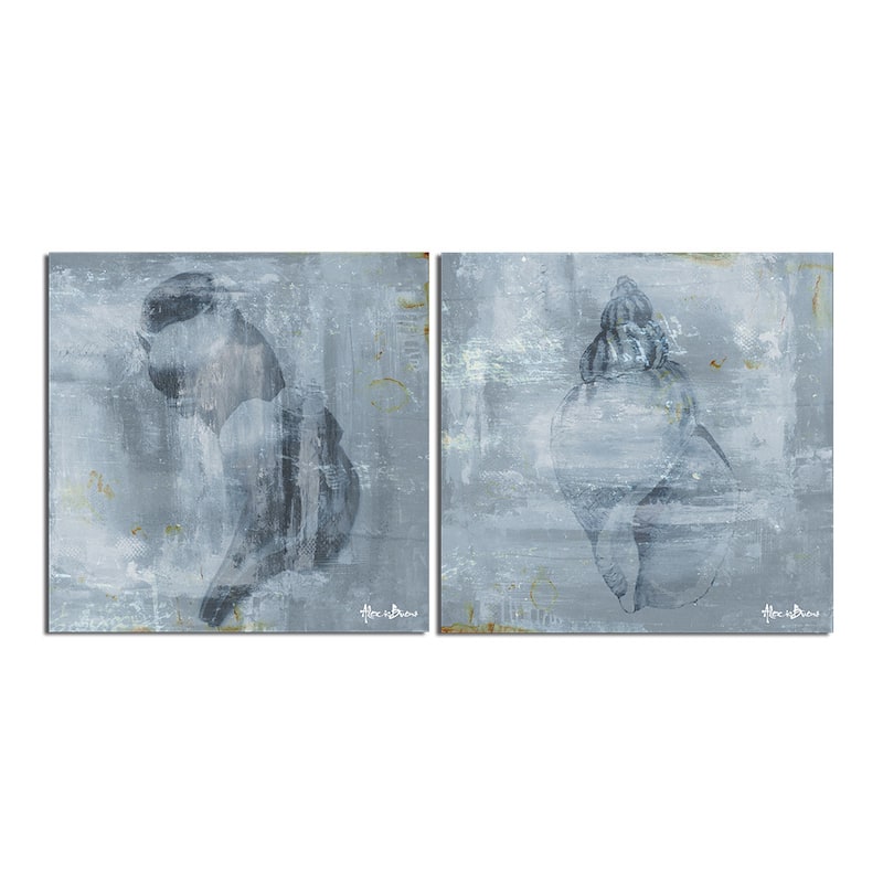 Ready2HangArt 'Modern Shells' 2-piece Canvas Wall Art