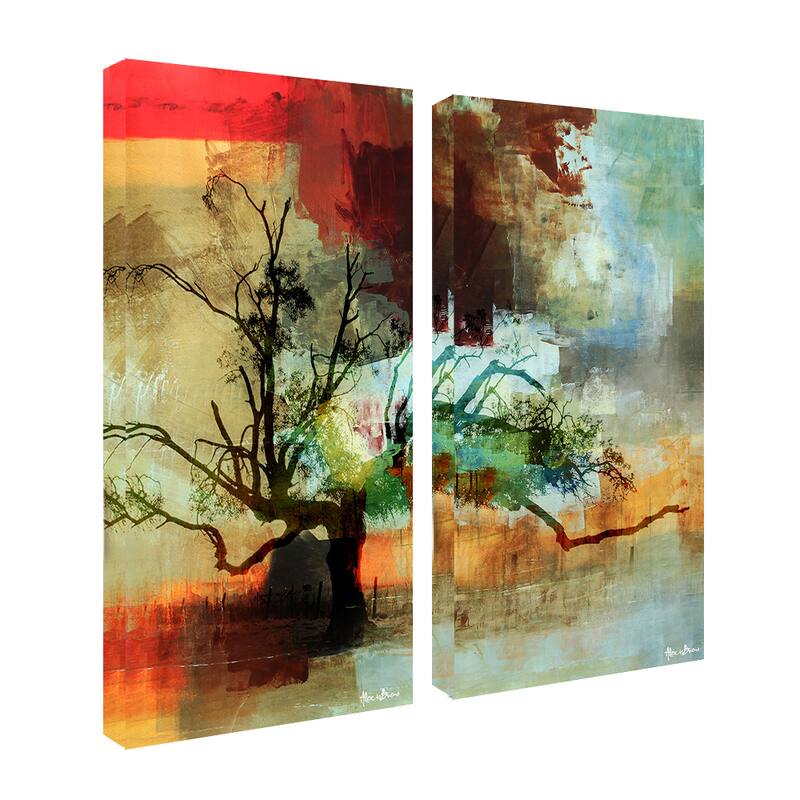 Ready2HangArt 'Abstract Landscape I' 2-piece Oversized Canvas Wall Art
