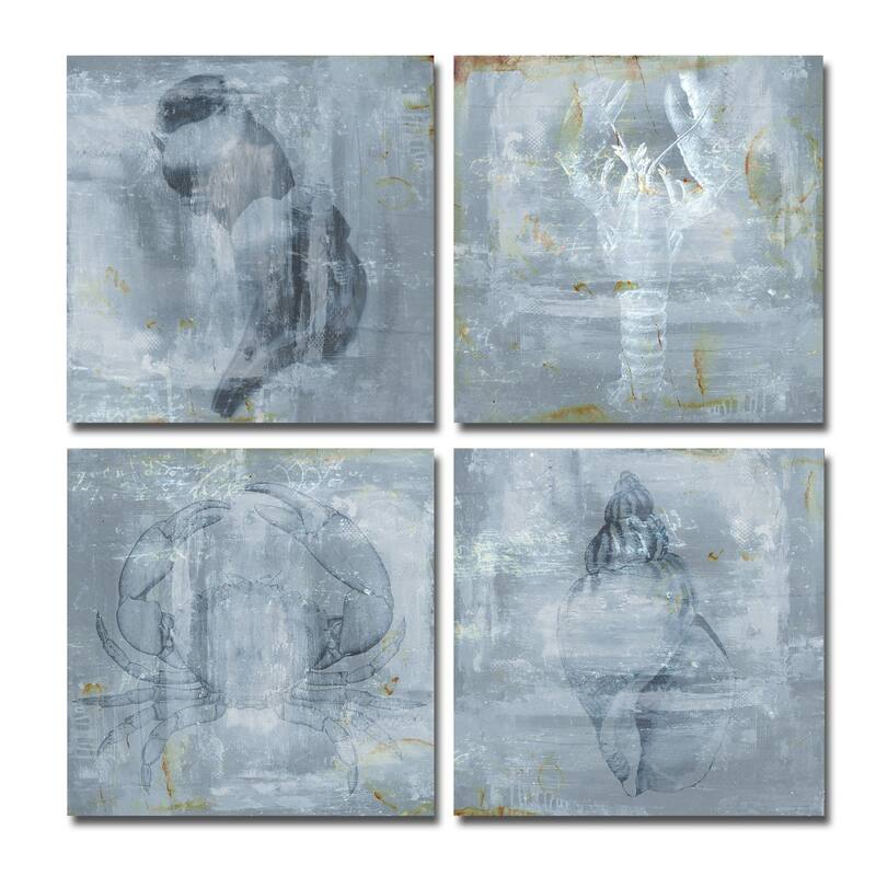 Ready2HangArt 'Nautical' 4-piece Canvas Wall Art