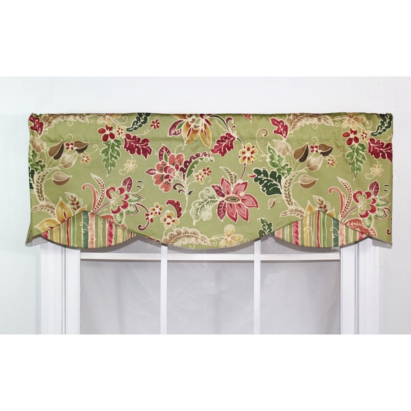 RLF Home Olive Cotton 16 inch Laura Luxury Aloe Petite Valance RLF HOME Valances