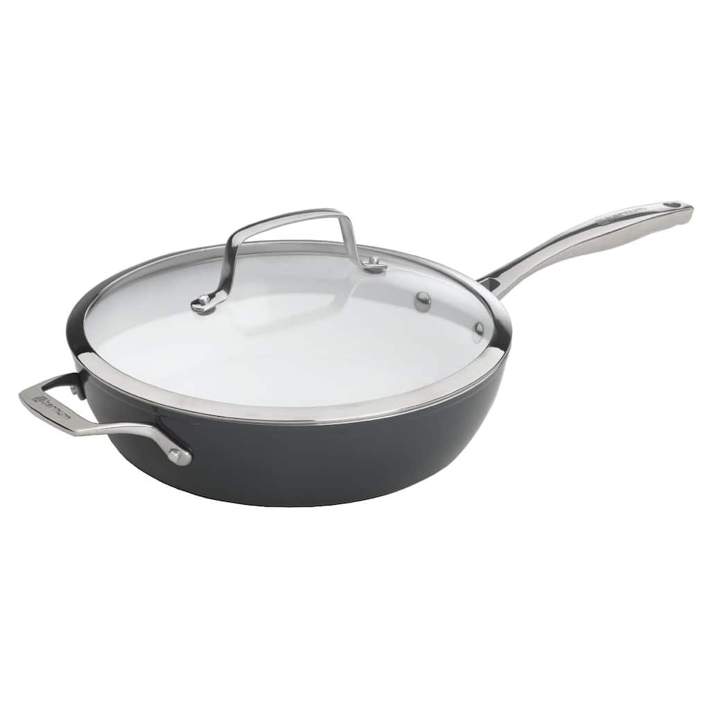 Bialetti Aeternum Evolution 11-Inch Deep Saute Pan with Lid