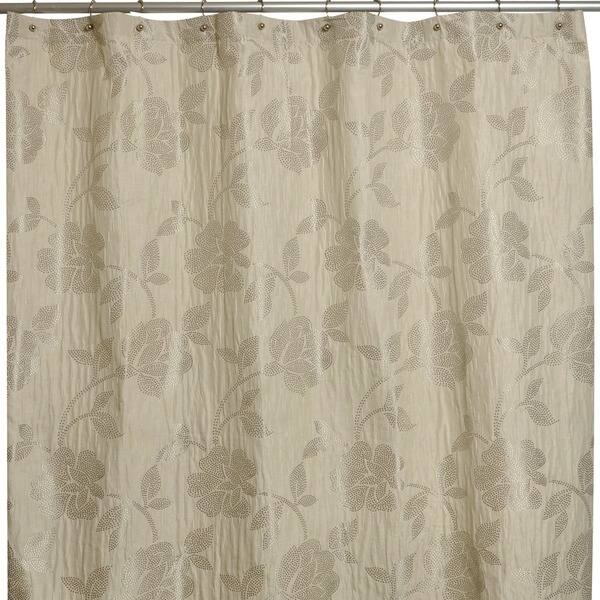 Shop Marchesa Stone Embroidered Shower Curtain Free Shipping
