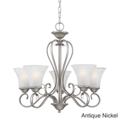 Copper Grove Troyes 5-light Scrolled Chandelier