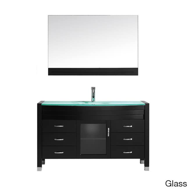 Virtu Usa Ava 55 inch Espresso Single Sink Vanity