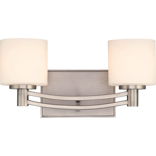 Perry 2light Antique Nickel Bath Fixture  15882787  Overstock.com 