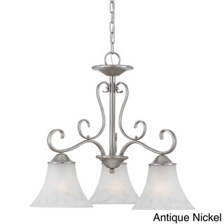 Copper Grove Troyes 3-light Dinette Chandelier (Nickel Finish) - Chandeliers For Bedrooms by Overstock.com