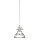 preview thumbnail 1 of 3, Quoizel Emery 1-Light Industrial Mini Pendant with Metal Shade