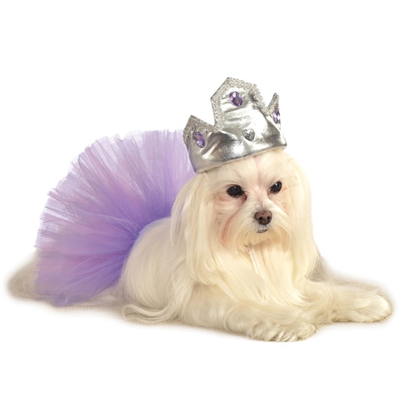 Rubies Silver Tiara WIth Purple Stones Pet Costume Rubies Costume Pet Costumes