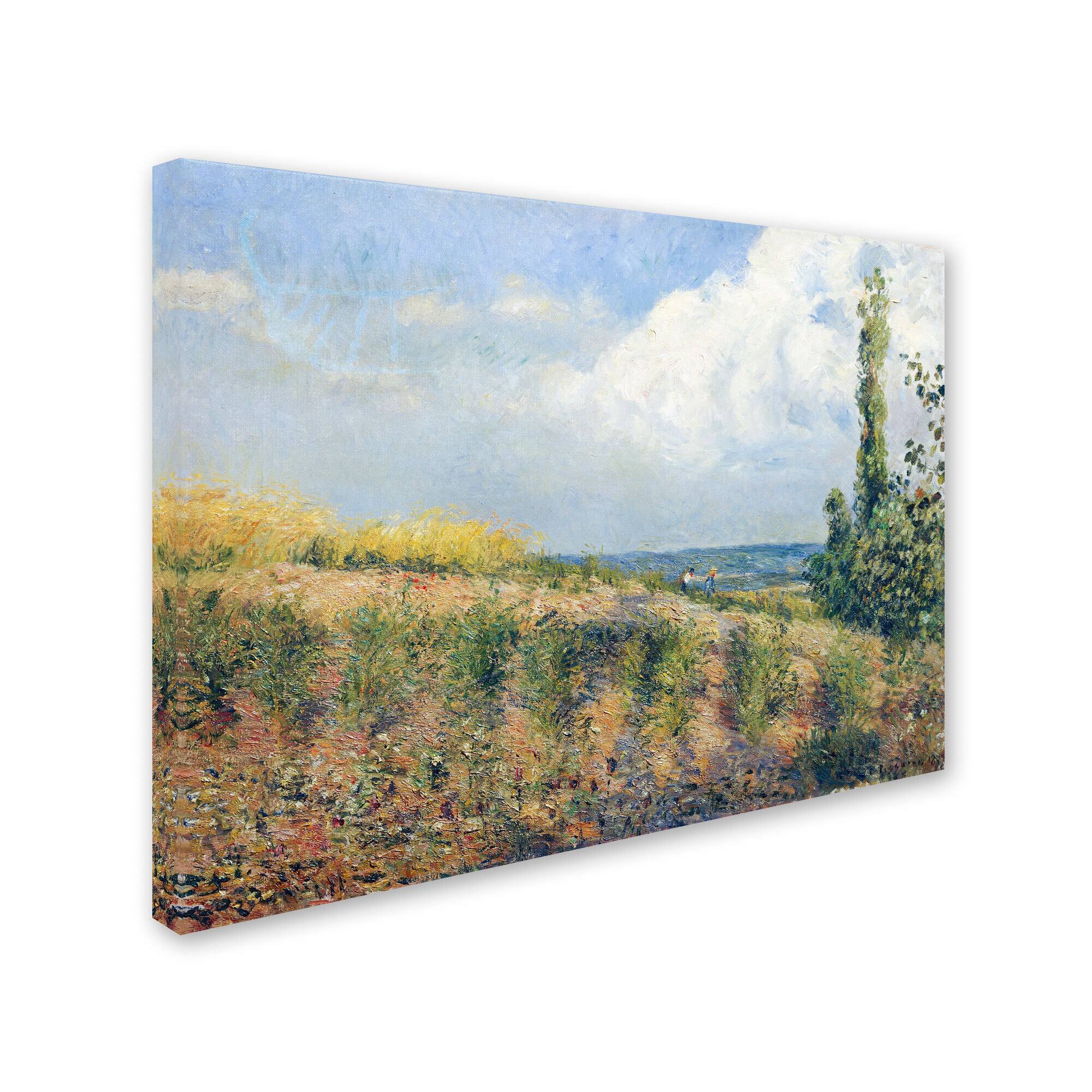 Camille Pissarro 'The Approaching Storm 1877' Canvas Art - Multi - Bed ...