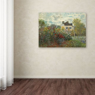 Copper Grove Claude Monet 'The Artist's Garden In Argenteuil' Canvas Art