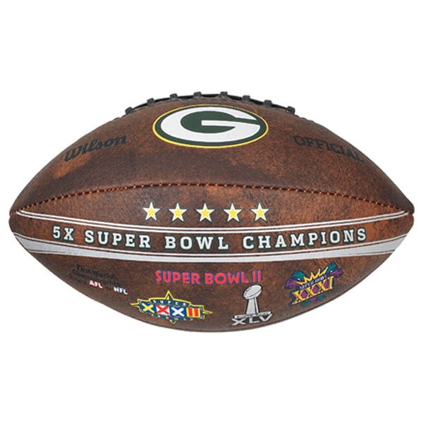 Green Bay Packers 9-inch Leather Football