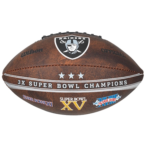 Wilson Oakland Raiders 9-inch Leather Football