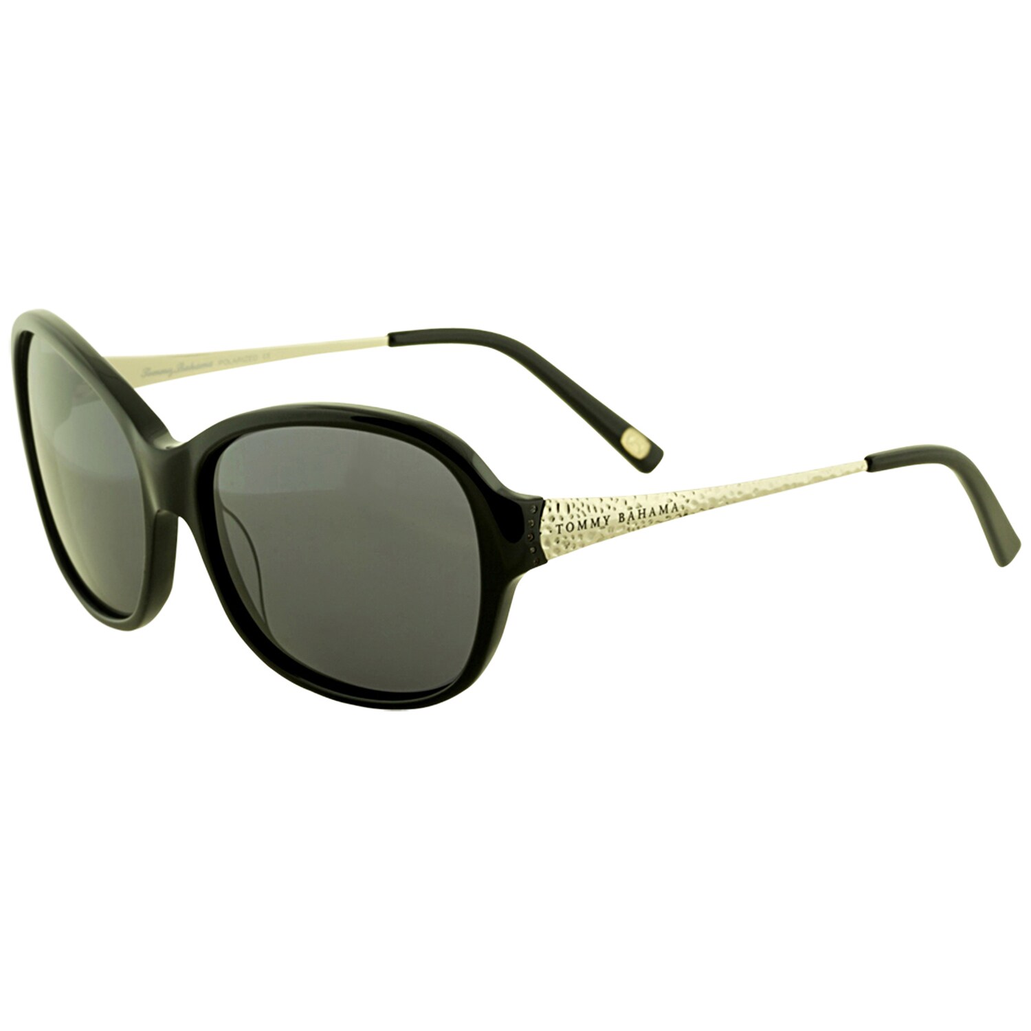 Tommy Bahama Womens Tb7016 001 Black Polarized Sunglasses