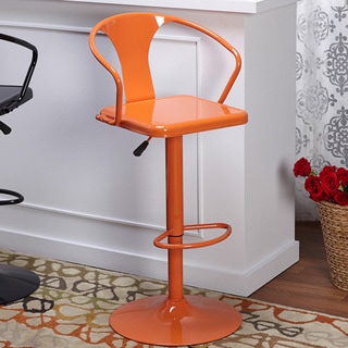 Orange Bar Stools - Shop The Best Deals For May 2017 - Simple Living Retro Max Adjustable Height/ Swivel Bar Stool