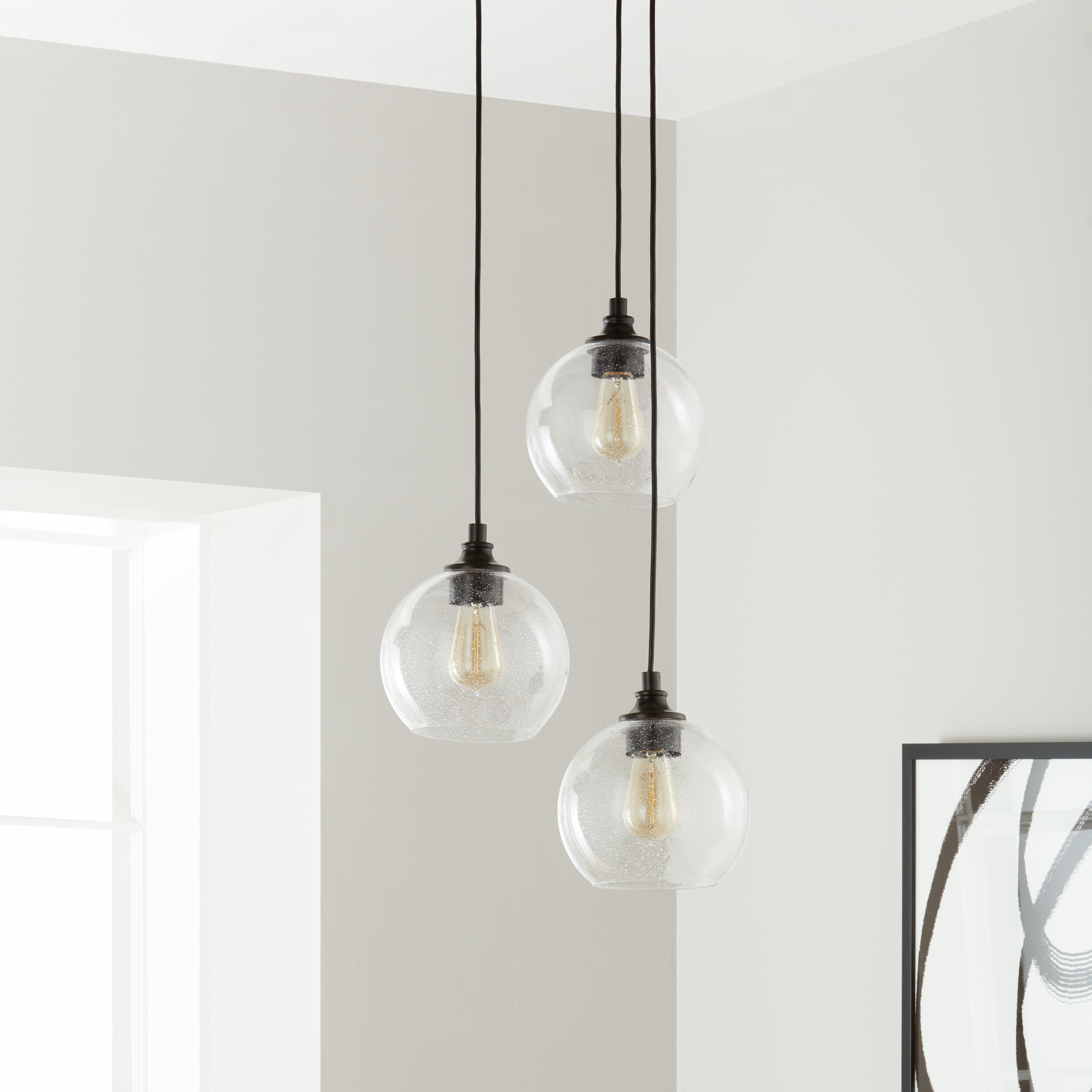 3 light pendant chandelier