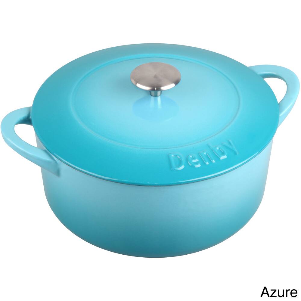 Denby Cast Iron Covered Round 4-liter Casserole Dish