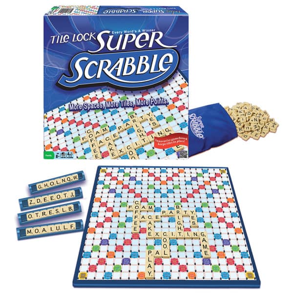 Tile Lock Super Scrabble Board 8617903 Tile Lock Super Scrabble Board