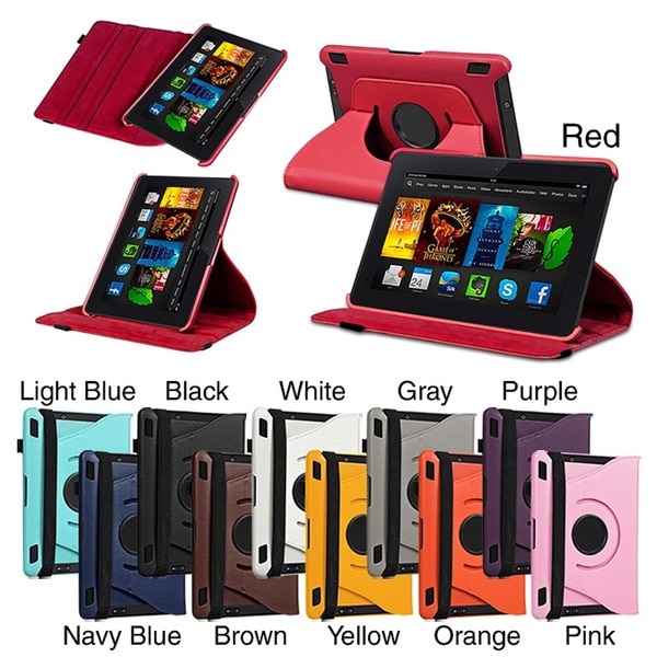 BasAcc Swivel Stand Leather Case for  Kindle Fire HDX 7 inch BasAcc Tablet PC Accessories