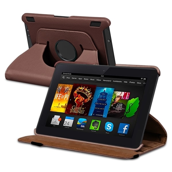 BasAcc Swivel Stand Leather Case for  Kindle Fire HDX 7 inch BasAcc Tablet PC Accessories