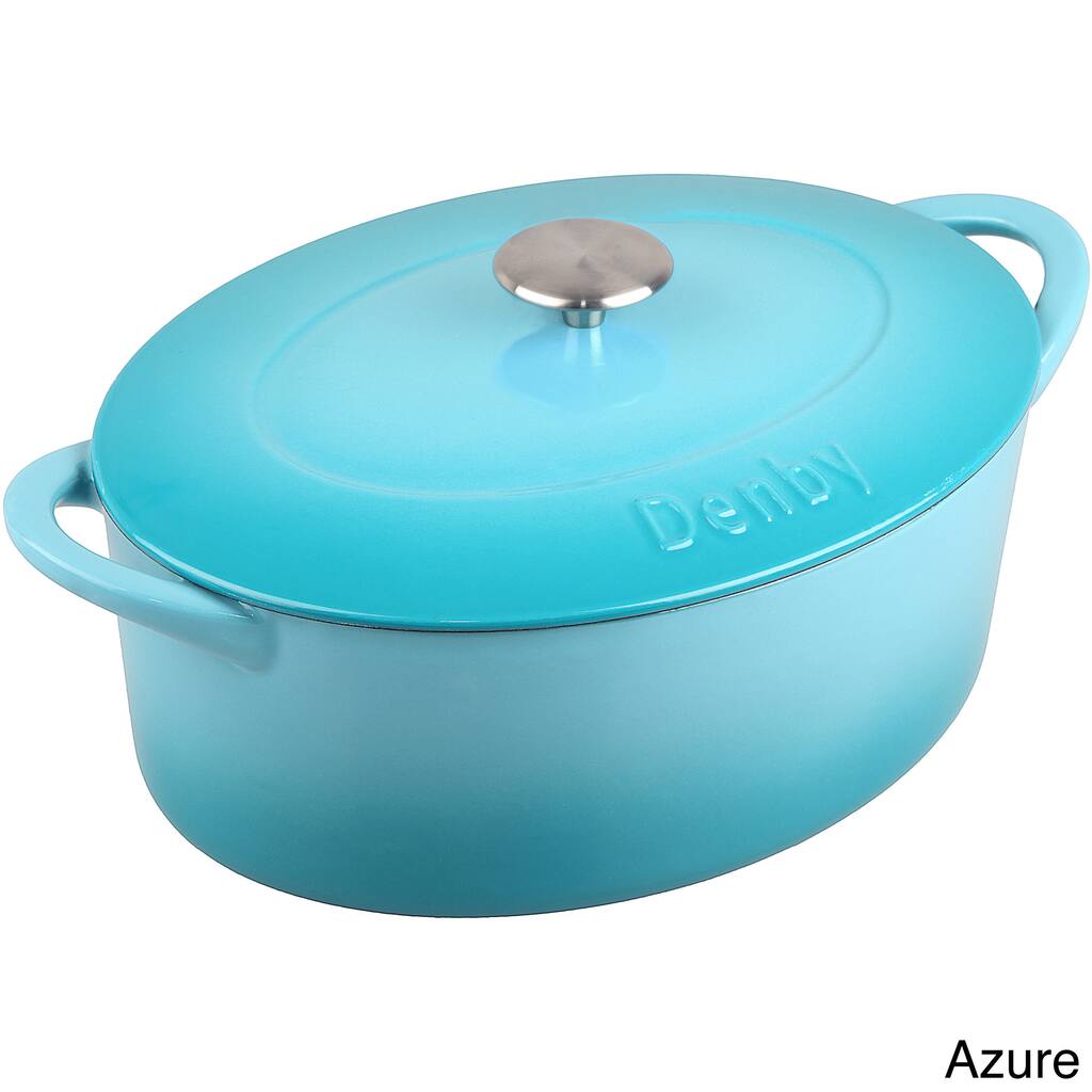 Denby Cast Iron 4.2-liter Oval Covered Casserole