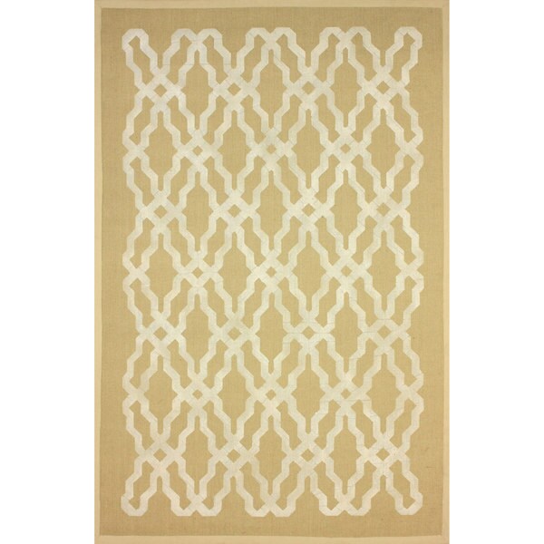 nuLOOM Moroccan Trellis Printed Natural Fiber Jute Rug (8' x 10