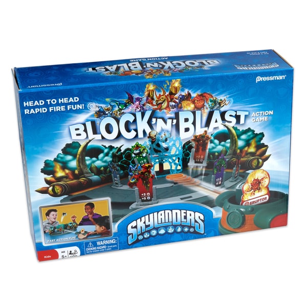 Skylanders Block and Blast Action Game Pressman Toy Board Games