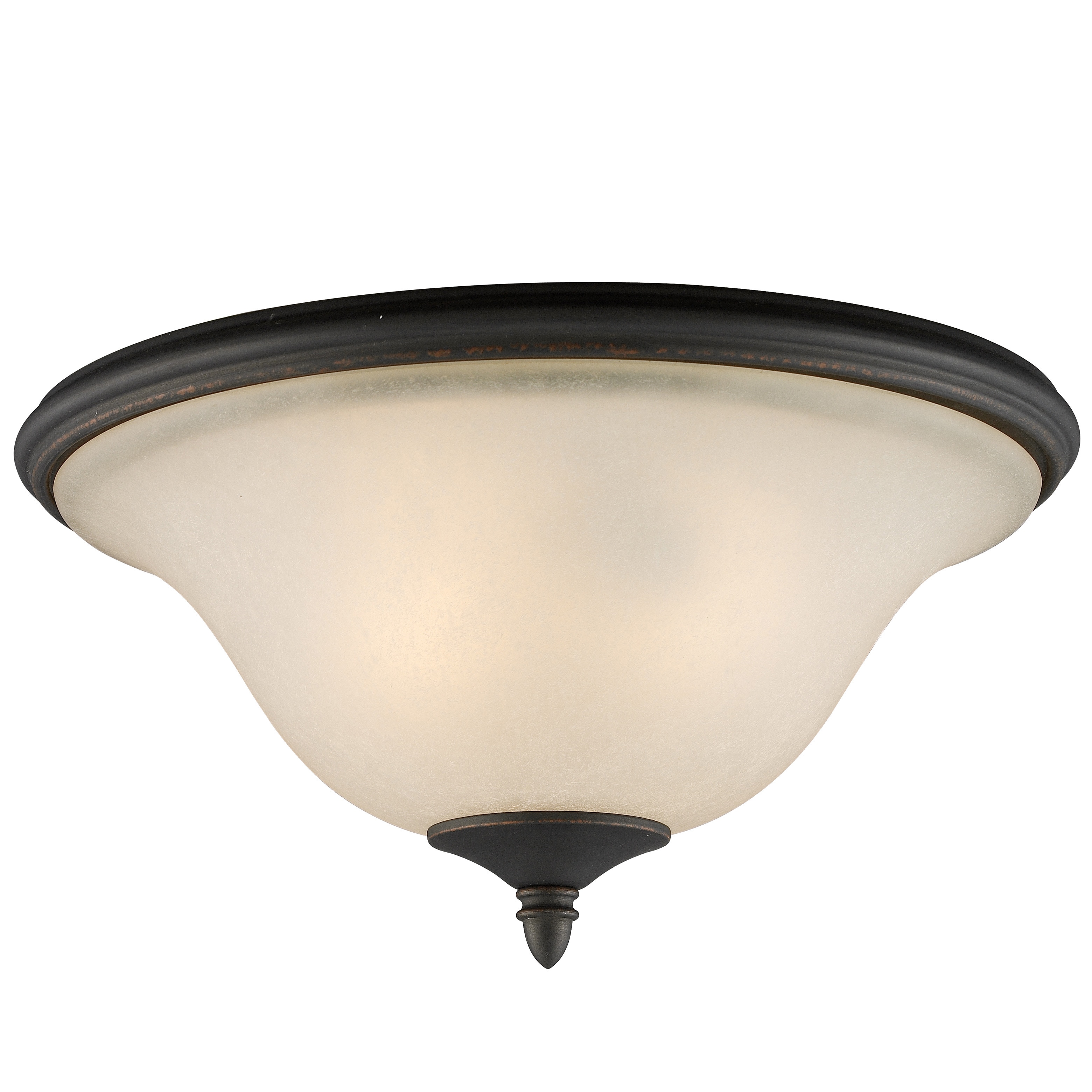 Z lite 2 light Bronze Flush Mount