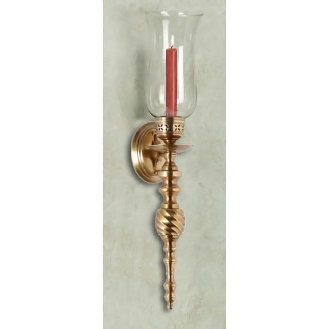 Aged Brass Swirl Wall Sconce